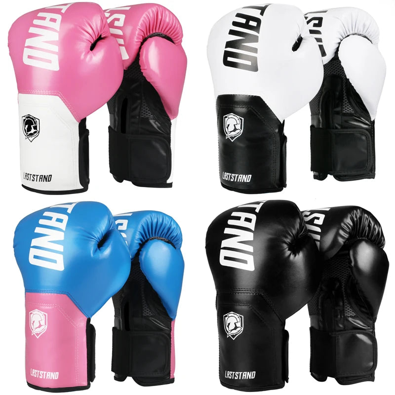 High Quality Adults Kids Women/Men Boxing Gloves Leather MMA Muay Thai Boxe De Luva Mitts Sanda GYM Equipments 8 10 12 6 OZ boks