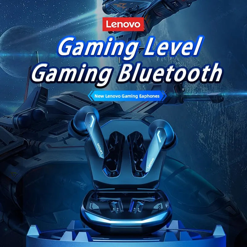 Lenovo gm2 pro bluetooth 5.3 fones de ouvido esportes fone de ouvido sem fio jogos baixa latência modo duplo música novos