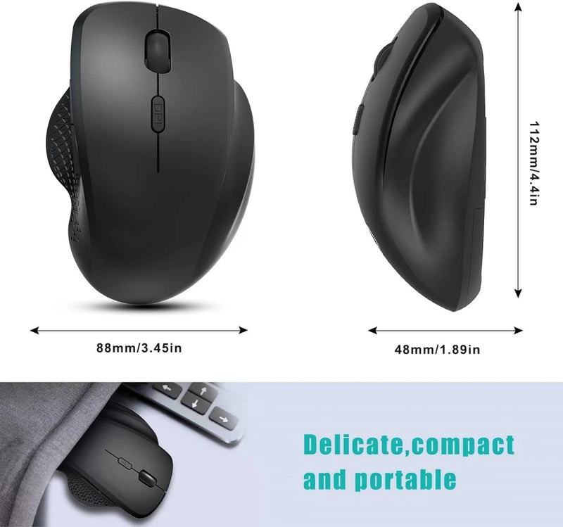 Bluetooth Wireless Mouse Rechargeable Gaming Mouse Gamer USB Computer Mouse Wireless Ergonomic Mause 6 Button Mice For PC Laptop