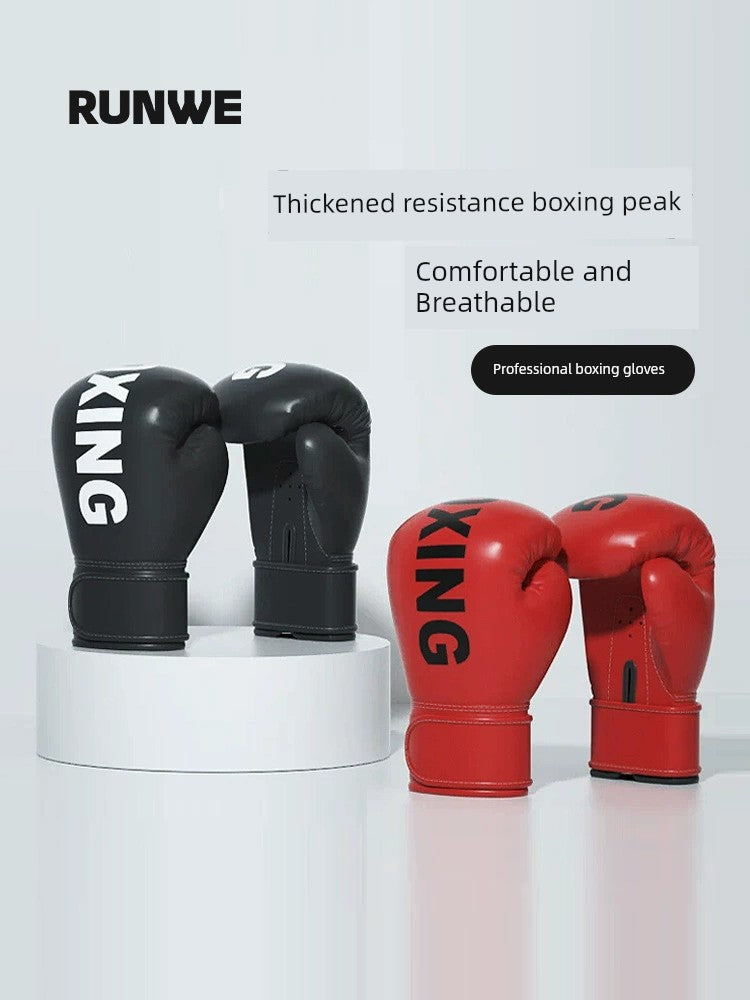 Boxing Glove Adult Muay Thai for Sanda Sandbags Fighting Boxing Boxing Gloves Men and Women Kids Training Sanda Boxing Gloves