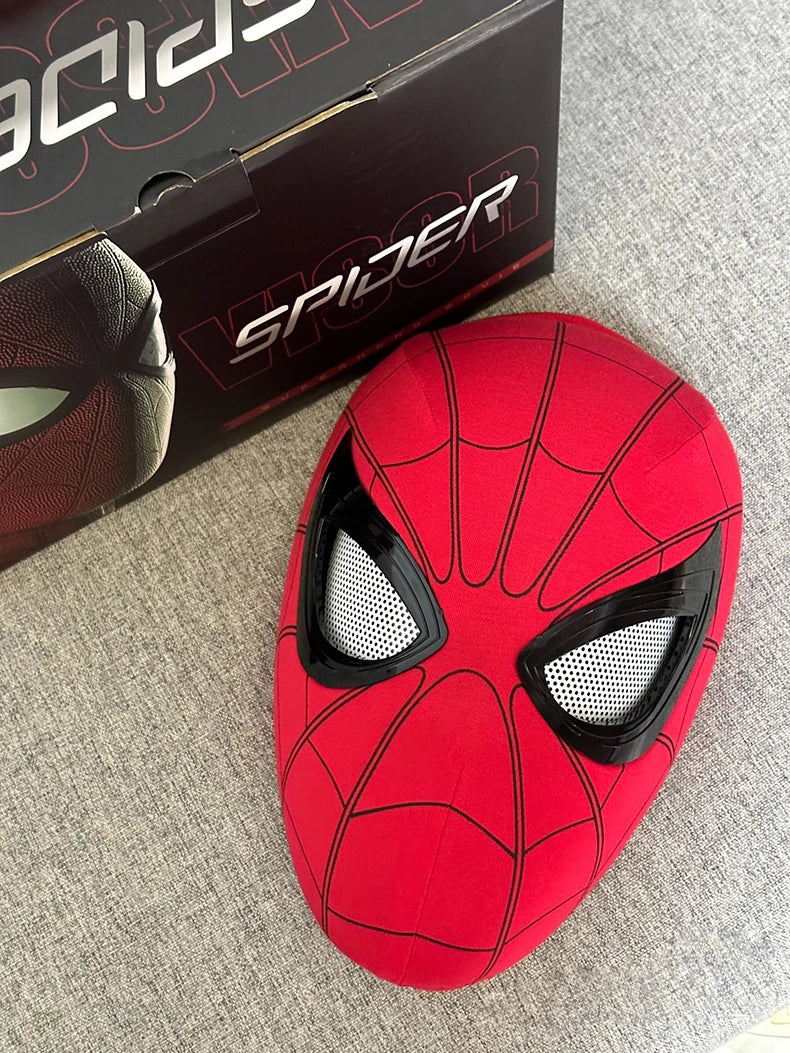 Novo homem-aranha: nenhuma maneira de casa máscara do homem aranha capacete de luxo recarregável remoto olhos máscara móvel cosplay decoração presente brinquedos