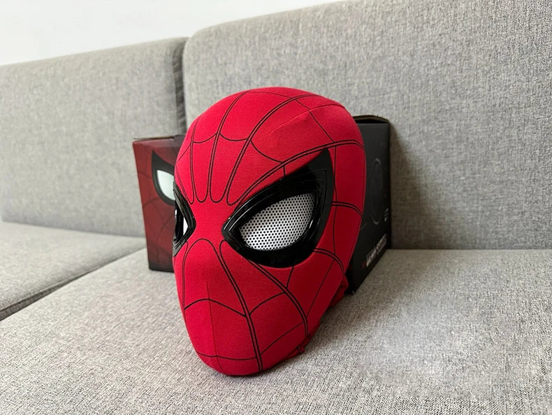 Novo homem-aranha: nenhuma maneira de casa máscara do homem aranha capacete de luxo recarregável remoto olhos máscara móvel cosplay decoração presente brinquedos